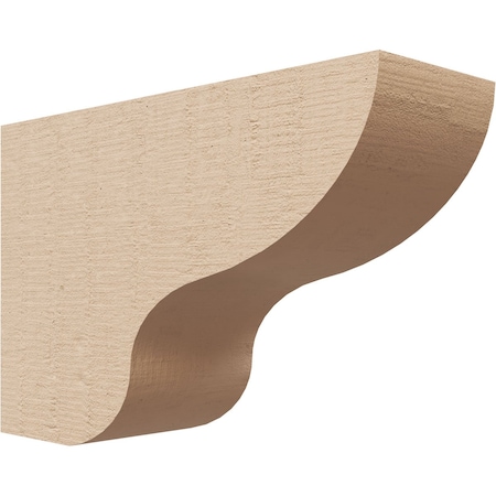 3in. W X 9in. D X 6in. H Series 3  Greensboro Rough Cedar Woodgrain TimberThane Corbel, Primed Tan